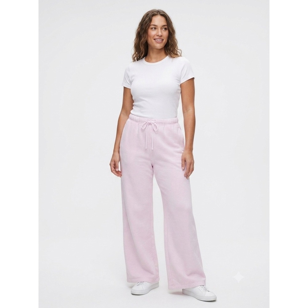 Good American Candy Pink Wide Leg Sweatpants‎ Size L